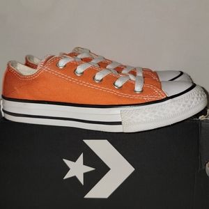 Converse All Star Chuck Taylor CTAS Ox Orange Low Kids Sneakers Size 13